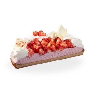 Halve aardbeienvlaai